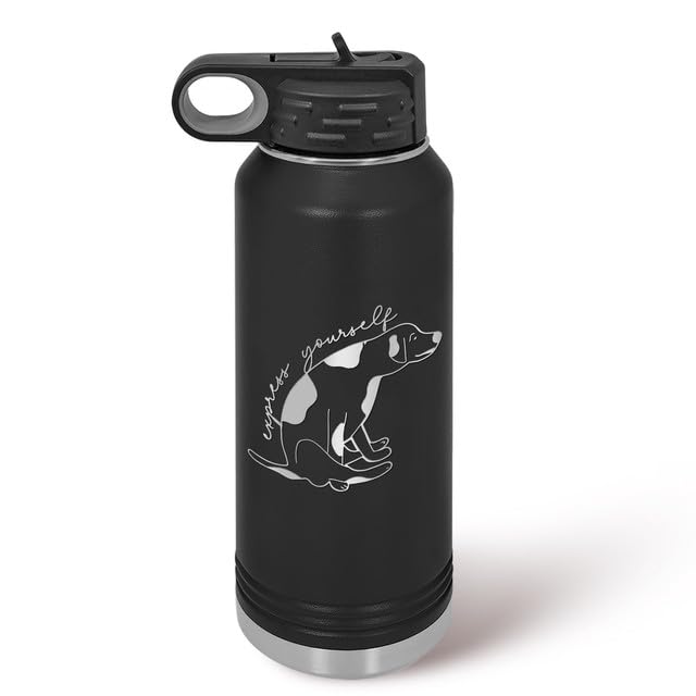 Veterinary Medicine Water Bottles - Stainless Steel Laser Etched, Vet Tech Appreciation Week Gifts for Women Men, Student Veterinarian Assistant Receptionist Cup Tumbler with Straw Lid - color: DS03, size: 32 Ounces