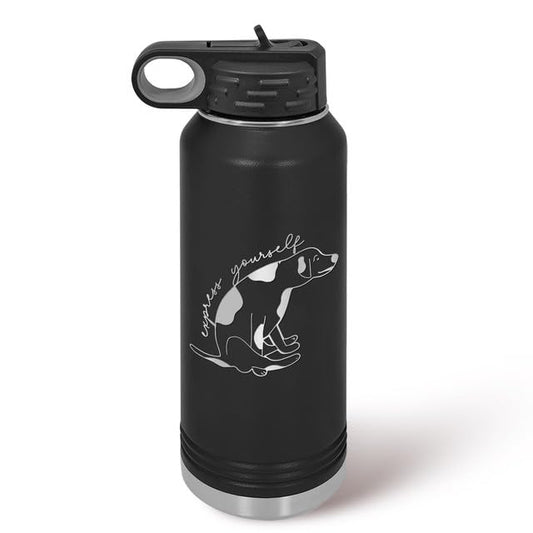 Veterinary Medicine Water Bottles - Stainless Steel Laser Etched, Vet Tech Appreciation Week Gifts for Women Men, Student Veterinarian Assistant Receptionist Cup Tumbler with Straw Lid - color: DS03, size: 32 Ounces