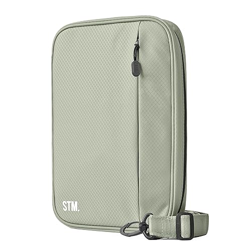 Scribbles That Matter - B5 Pencil Case Pouch + Journal Organizer - Large capacity Kawaii Pencil Pouch, Pen Case, Marker Case, Journal Pouch Zippered Pocket Adjustable Shoulder Strap (8.5 x 12.5) - color: Grey, size: B5 (V2)