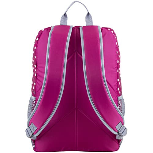 FUEL Lunch Backpack Set Water Resistant Bookbag Bag Soft Reusable Insulated Cooler Lunch Box Thermal Travel Office Lunch Bag, Pink Polka Dots - color: Pink Polka Dots