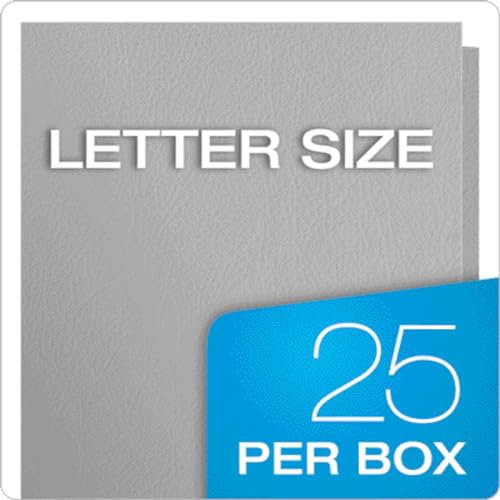 Oxford Twin-Pocket Folders,Textured Paper,Letter Size,Gray,Holds 100 Sheets,Box of 25 (57505EE),(Pack of 5) - color: Gray, size: 25 Count (Pack of 5)