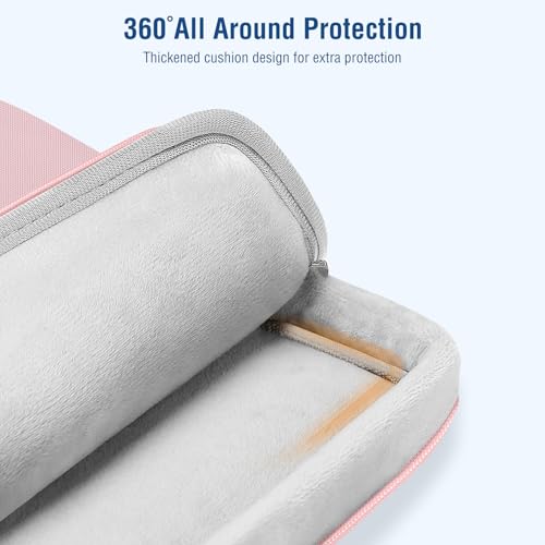 MOSISO 360 Protective Laptop Bag 15.6 inch, 15-16 inch Computer Bag Compatible with MacBook Air 15 inch/Pro 16 inch, HP,Dell,Lenovo,Asus,Notebook, Laptop Carrying Case with Strap&Handle, Pink - color: Pink, size: 16 inch