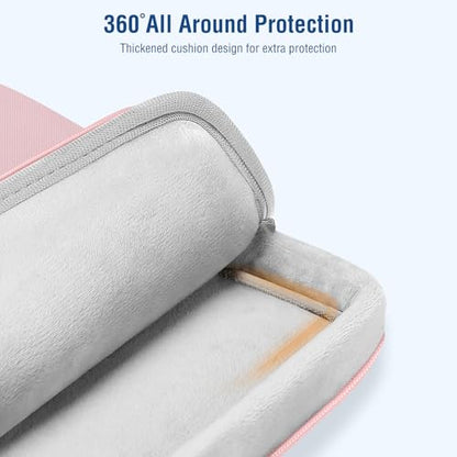 MOSISO 360 Protective Laptop Bag 14 inch, 14 inch Computer Bag Compatible with HP Lenovo Dell ASUS Acer, HP Stream, Dell Latitude, Lenovo IdeaPad, Laptop Carrying Case with Strap&Handle, Pink - color: Pink, size: 14 inch