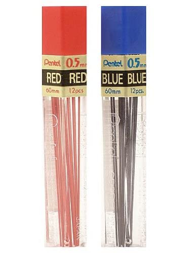 Pentel 5MM Red Lead Refills - size: 1 Count (Pack of 1)