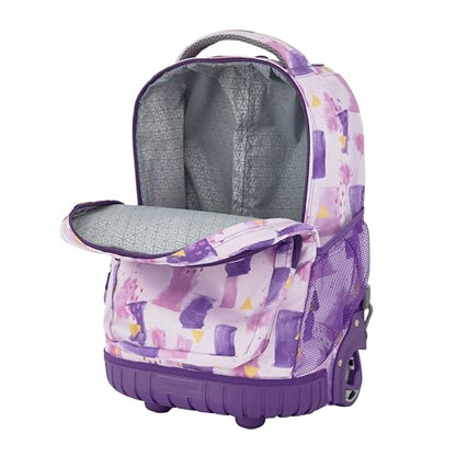Travelers Club 4 Piece Rolling Backpack Set With Accessories, Water - color: Water