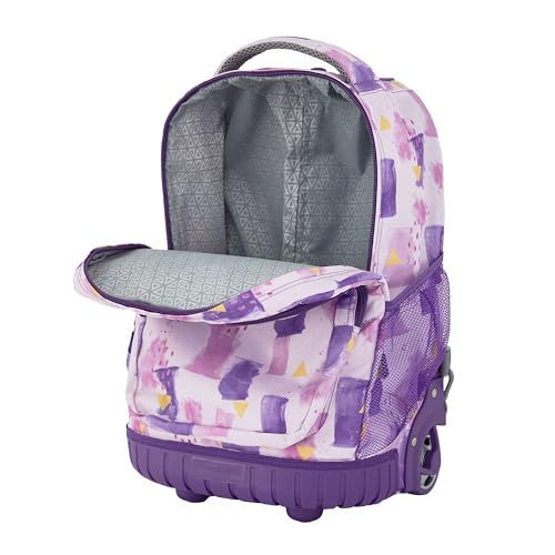 Travelers Club 4 Piece Rolling Backpack Set With Accessories, Water - color: Water