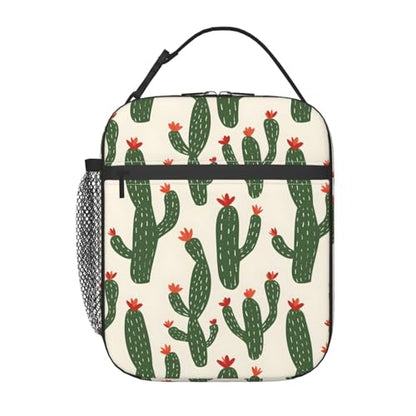 Insulated Lunch Box for Kids Boys Girls, Reusable Lunch Bag for School, Office, Work, Picnic, Travel, Desert Cactus Lunch Box - color: lunch box 93