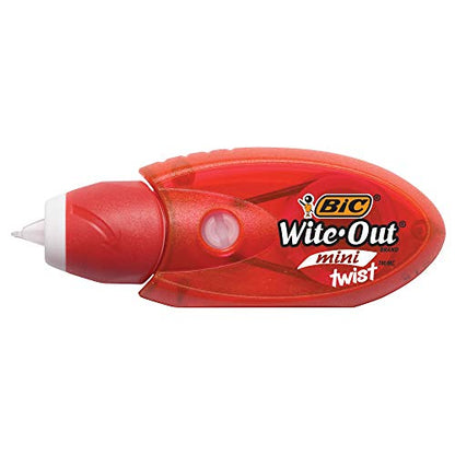 BIC Wite-Out Brand Mini Twist Correction Tape, White, 1-Count - size: 1 Count (Pack of 1)