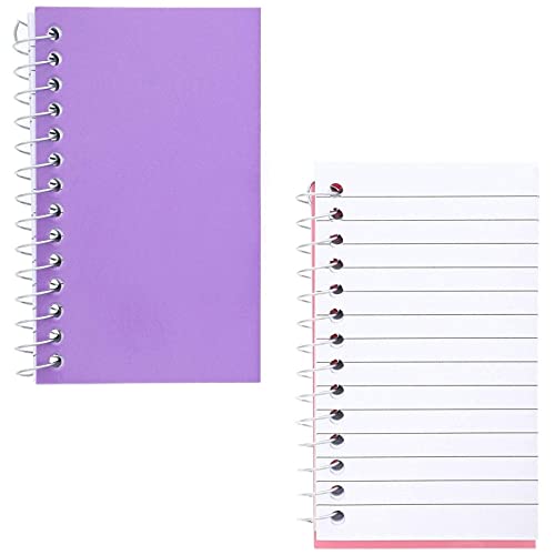 Paper Junkie 12-Pack Small Spiral Notebook 3x5, 40 Sheets, 80 Pages Per Notepad, College Ruled Lined Paper for Office Supplies, Classroom Notes, Students, Teachers, Nurses (6 Pastel Colors)