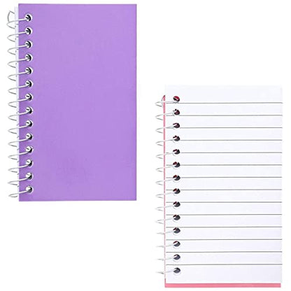 Paper Junkie 12-Pack Small Spiral Notebook 3x5, 40 Sheets, 80 Pages Per Notepad, College Ruled Lined Paper for Office Supplies, Classroom Notes, Students, Teachers, Nurses (6 Pastel Colors)