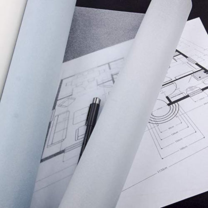 100 Sheets Tracing Paper 8.5 x 11 Inch, White Trace Paper Translucent Paper | Thin lightweight sheets, clear tracing, smooth writing, ideal for sketching, drawing, overlays, not for printers