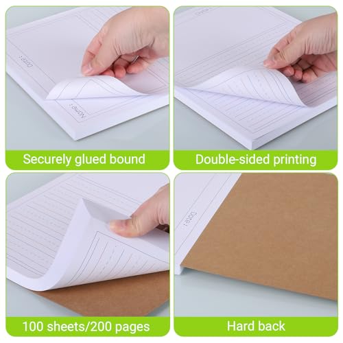 zmybcpack 2 Pack Write Beginner Paper for Kid, 8.5"x11" Story Writing Paper | Handwriting Practice Paper to Write Story, Primary Composition Notepad(100 Sheets Each, Double-Sided Printing) - size: 8.5x11"(Draw and writing)