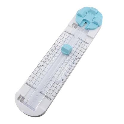 TAODAN Compact Scrapbook Paper Cutter 4 in 1 Craft Cutting Tool Multifunctional Clipboard Utility for Cutting Photo Albums Greeting Card Labels Gift Tag