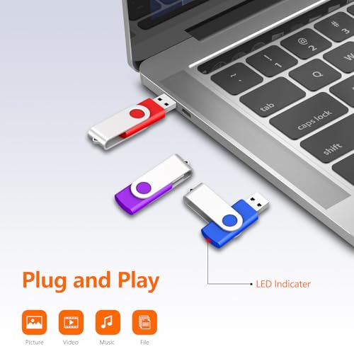 16GB USB Flash Drives Bulk 50 Pack, AreTop USB 2.0 Thumb Drive Bulk | 16GB USB Storage with 50 Pcs Lanyards and Labels, Memory Stick Indicator Design for Data Transfer and Backup - size: 16GB, style: 50PCS