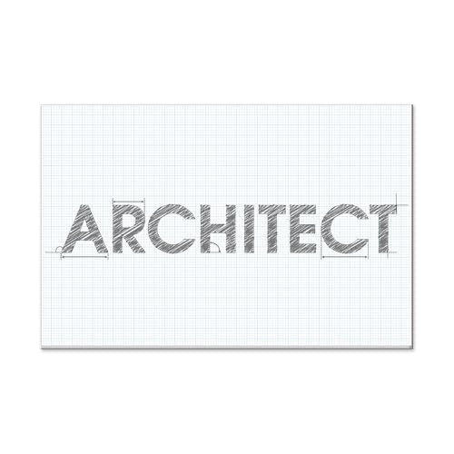 Graph Paper Pad - 30 Sheets/60 Pages, 24" x 36" Large Graph Paper 1" and 1/4" Blue Grid Paper for Engineer Architect Designer Mathematician Draftsmen Sketch House Commercial Building Plan Drafting - color: Blue