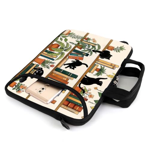 15.6" laptop sleeve chromebook case adjustable shoulder strap with handle accessory pocket (MMSJ-1) - color: Mmsj-1