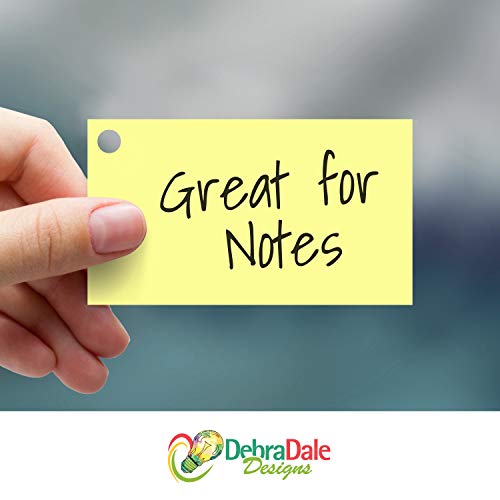 Debra Dale Designs 1,000 Blank Flash Cards - Business Card Size, 110# 199 gsm Durable Pastel Index Cards, Pre-Punched with Rings, Unlined, Colorful Study Cards, Includes Sturdy Storage Box 2x3.5 Inch