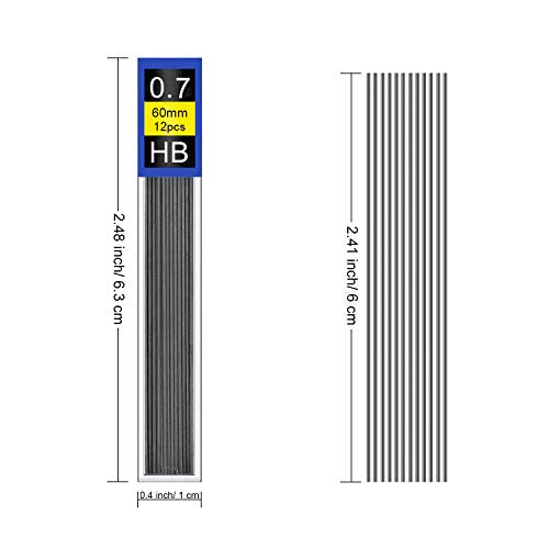 0.7mm Lead Refills, Morepack 0.7 Lead Refills for Mechanical Pencil,480 Pieces