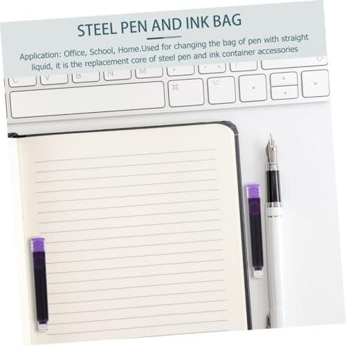 50pcs Erasable Ink Refills for Fountain Pens Absorbent Cartridges for Students and Office Use Easy Ink Filling for Smooth Writing