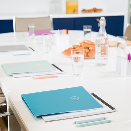 U Brands U-Eco Poly 2-Pocket Pronged Folders, Set of 12, Assorted Brights, Built-in Metal Prongs, Letter Size (6599U01-12)