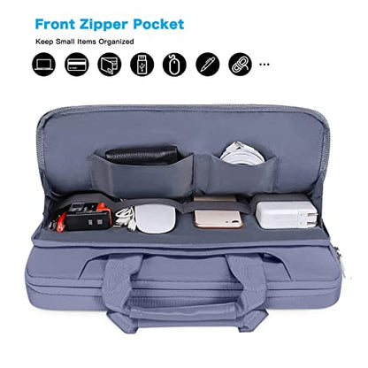 MOSISO 360 Protective Laptop Bag 13.3 inch, 13-14 inch Computer Bag Compatible with MacBook Air 13 inch/Pro 13 inch/Pro 14 inch,HP,Dell,Notebook, Laptop Carrying Case with Strap&Handle, Lavender Gray - color: Lavender Gray, size: 13.3 inch