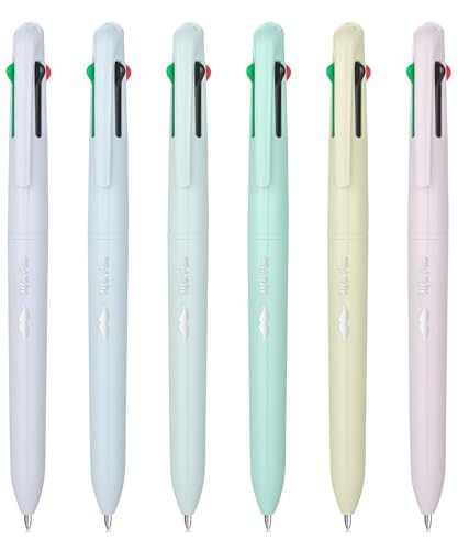 Mr. Pen- Ballpoint Multicolor Pen in One, 4-in-1, 6 Pack, Colorful Ink | Retractable Multi Color Pens All in One