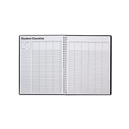 TRU RED Academic Weekly Teacher Planner, 8.5 x 11 Inch, Lesson Planning & Scheduling Layout, Black, Undated School Planner, 3 Pack - style: 3 Pack