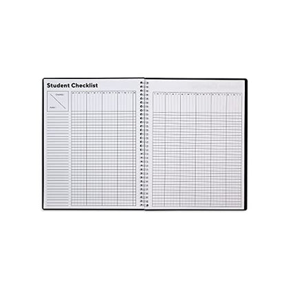 TRU RED Academic Weekly Teacher Planner, 8.5 x 11 Inch, Lesson Planning & Scheduling Layout, Black, Undated School Planner, 3 Pack - style: 3 Pack