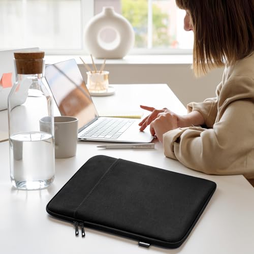 Dadanism Laptop Sleeve for MacBook Neo 13inch 2026 with A18 Pro Chip, Black | Protective Laptop Case with Soft Lining for MacBook Air 13-inch with M5 Chip 2026, Slim Travel Sleeve with Accessories Pocket - color: Black
