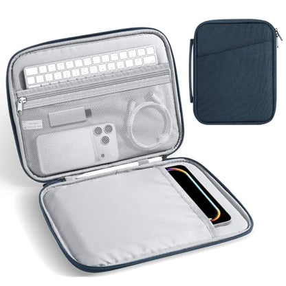 MoKo 9-11 Inch Padded Tablet Sleeve Protective Carrying Case for 11" iPad Air M4 2026, iPad A16/Pro 11 M5, i-Pad 10./Air 5/4th 10.9, iPad9/8. 10.2, Tab S8/S9 11, Tablet Bag with Handle, Indigo - color: Indigo, size: 9-11 Inch