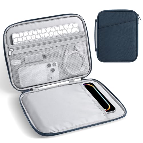 MoKo 9-11 Inch Padded Tablet Sleeve Protective Carrying Case for 11" iPad Air M4 2026, iPad A16/Pro 11 M5, i-Pad 10./Air 5/4th 10.9, iPad9/8. 10.2, Tab S8/S9 11, Tablet Bag with Handle, Indigo - color: Indigo, size: 9-11 Inch