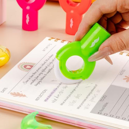 Mr. Pen- Manual Pencil Sharpener & Eraser, 6 Pack, 2-in-1 Manual Sharpeners | Multicolored Sharpener with Eraser Fun Stationery Back to School Supplies, Classroom Rewards, Birthday Party Favors