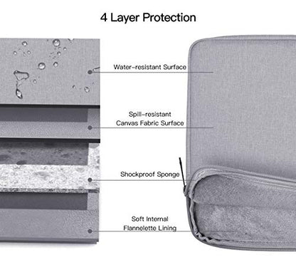 Tablet Sleeve Case for 11" Samsung Galaxy Tab A9+/ Galaxy Tab S6 Lite, iPad Air M4 M3, Pro 11 M5,iPad 9/8/7 10.2 Bag, Light Grey - color: Light Grey, size: 9-11 Inch