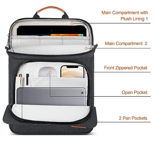 12.9-14 Inch Tablet Sleeve Case for 14.6" Samsung Galaxy Tab S11 S10 S9 S8 Ultra, iPad Pro 13" 12.9"/Air M2 M3 M4,MacBook Air 13"/MacBook Pro 14" M5 M4 M3 Shoulder Bag,Surface Pro 11 Carrying Bag-Grey - color: Grey