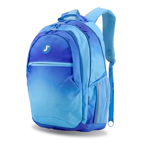 J World Cornelia Middle School Backpack for Kids. Student Laptop Bookbag, Blue Gradient - color: Blue Gradient