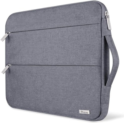 Voova 14 15 Inch Laptop Sleeve Case, Waterproof Computer Bag Cover Compatible with MacBook Air 15 M2/M3/M4 2022-2025, MacBook Pro 15, Hp chromebook 14, 14-15” Dell Lenovo Acer Asus, Grey - color: Grey, size: 14-15 Inch