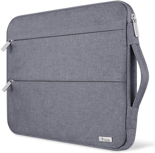 Voova 14 15 Inch Laptop Sleeve Case, Waterproof Computer Bag Cover Compatible with MacBook Air 15 M2/M3/M4 2022-2025, MacBook Pro 15, Hp chromebook 14, 14-15” Dell Lenovo Acer Asus, Grey - color: Grey, size: 14-15 Inch