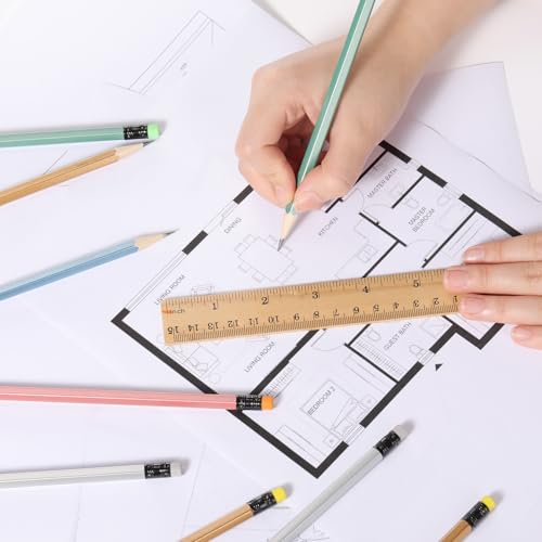 TecUnite 120 Pcs HB Pencils #2 Unsharpened Wood Cased Pencils with Eraser Hexagonal Pencil Cute Graphite No 2 Pen for Adults Gifts Exam School Office Sketching Learning (Multicolor) - color: Multicolor