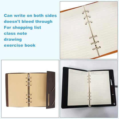 PATIKIL B5 Dot Grid Paper 9-Ring Binder Loose Leaf Planner Filler Paper Planner Inserts, 80 Sheets/160 Pages, Lined - size: B5, style: Dot Grid