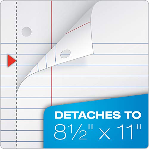 Oxford Spiral Notebook 3 Pack, 3 Subject, Wide Rule, Durable Plastic Covers, Strong Coil, 3 Durable Pockets, 8.5 x 11, 150 Sheets, Red, Green, Blue (89804) - size: 3 Count (Pack of 1)