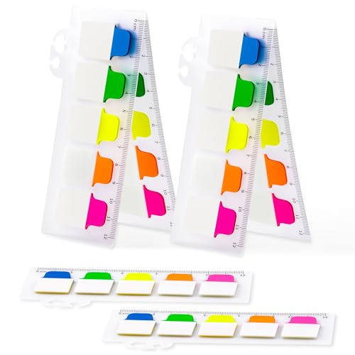 Golcellia Sticky Tabs - 600 Sheets Notebook Tabs - Sticky Flags, Index & Page Tabs - Durable Divider & Binder Tabs for Books & Bibles（6 Pcs, 5 - Color） - color: Classic-03
