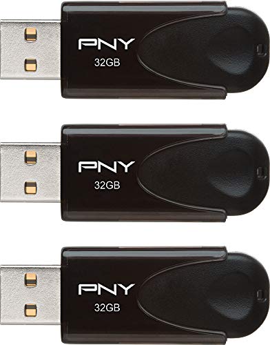 PNY 32GB Attaché 4 USB 2.0 Flash Drive 3-Pack
