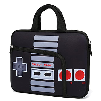 11.6" 12.2 inches Laptop Sleeve Chromebook Case Ultrabook Case Notebook Sleeve PC Messenger Bag Tablet Case Neoprene Handle Sleeve for Adult Men Women, Two Pockets (Games) - color: Games