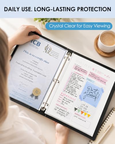 KTRIO Sheet Protectors for 3 Ring Binder 800 Pack, Plastic Sleeves 8.5 x 11 | Clear Page Protectors, Acid-Free Plastic, Fits Letter Size Paper Documents, Top Loading, Business Office School Supplies - size: 800 Pack, style: Clear Finish