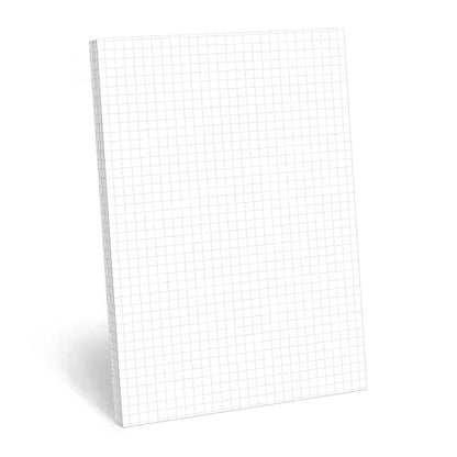 321Done Graph Paper Notepad, 5.5x8.5 Inches, 50 Sheets, 0.20" Grid | Made in USA - 5 Squares per Inch Grid Pad for Engineering, Math and Drafting, Tear-Off Bright White Sheets - color: Graph - 0.20" Small Grids, size: Half Size (5.5" x 8.5")