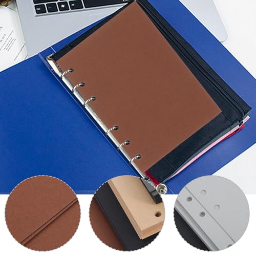 Homoyoyo Unlined Inner Pages 300 Sheets Compatible Design Tear Resistant Blank Refill Paper for 6 Hole Ring Binder for College Course Notebooks and Travel Diaries