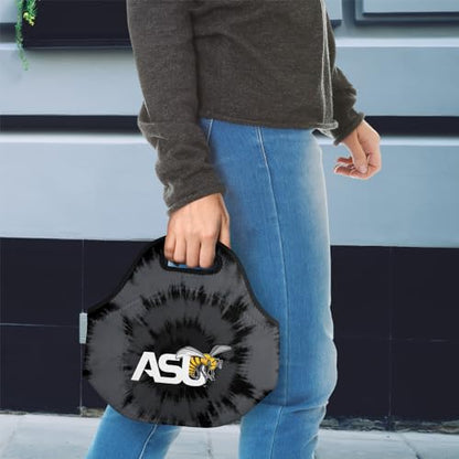 Campus Lab Alabama State University Tie-Dye Soft Neoprene Lunch Bag, School - color: Alabama State University Hornets