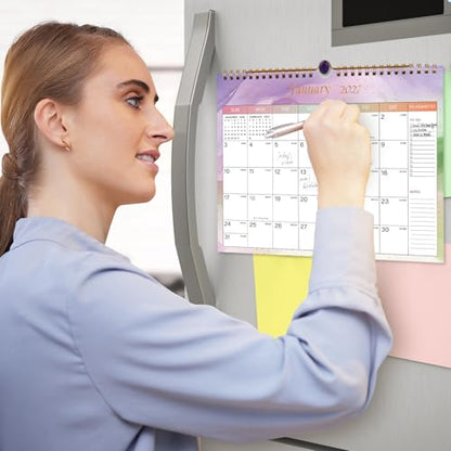 Lbylyhxc 2026-2027 Calendar - Includes July 2026 to December 2027-18 Monthly Wall Calendar 2026-2027, 11 x 8.5 Inches.Thick Paper with Julian Dates and Block for New Year and Christmas Presents (Colorful) - color: Colorful
