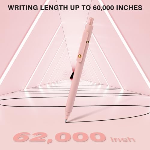Gel Pens, 6 Pack 0.7mm Fine Point Black Ink Pens with 6 Refills, Quick Dry & No Smear, Smooth Writing Pens for Journaling, School, Office Supplies, Gifts for Women and Men - color: 0.7mm Morandi-Black Ink