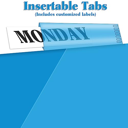 INFUN Plastic 8-Tab Dividers with Two Pockets - 3 Sets, 24 PCS Multicolor Binder Dividers with Pockets,8 -Tab Dividers for 3 Ring Binder